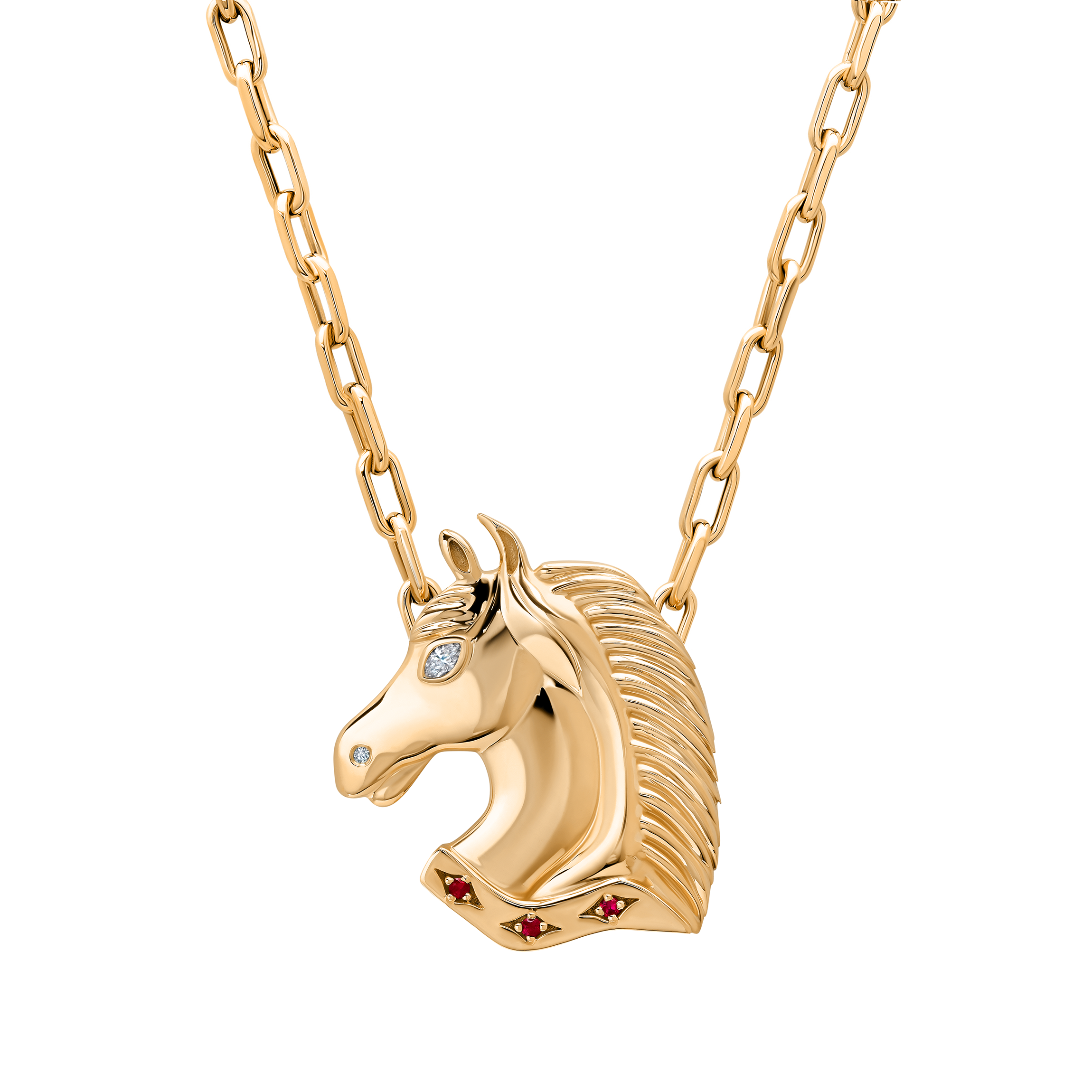 Arion Diamond Horse Necklace