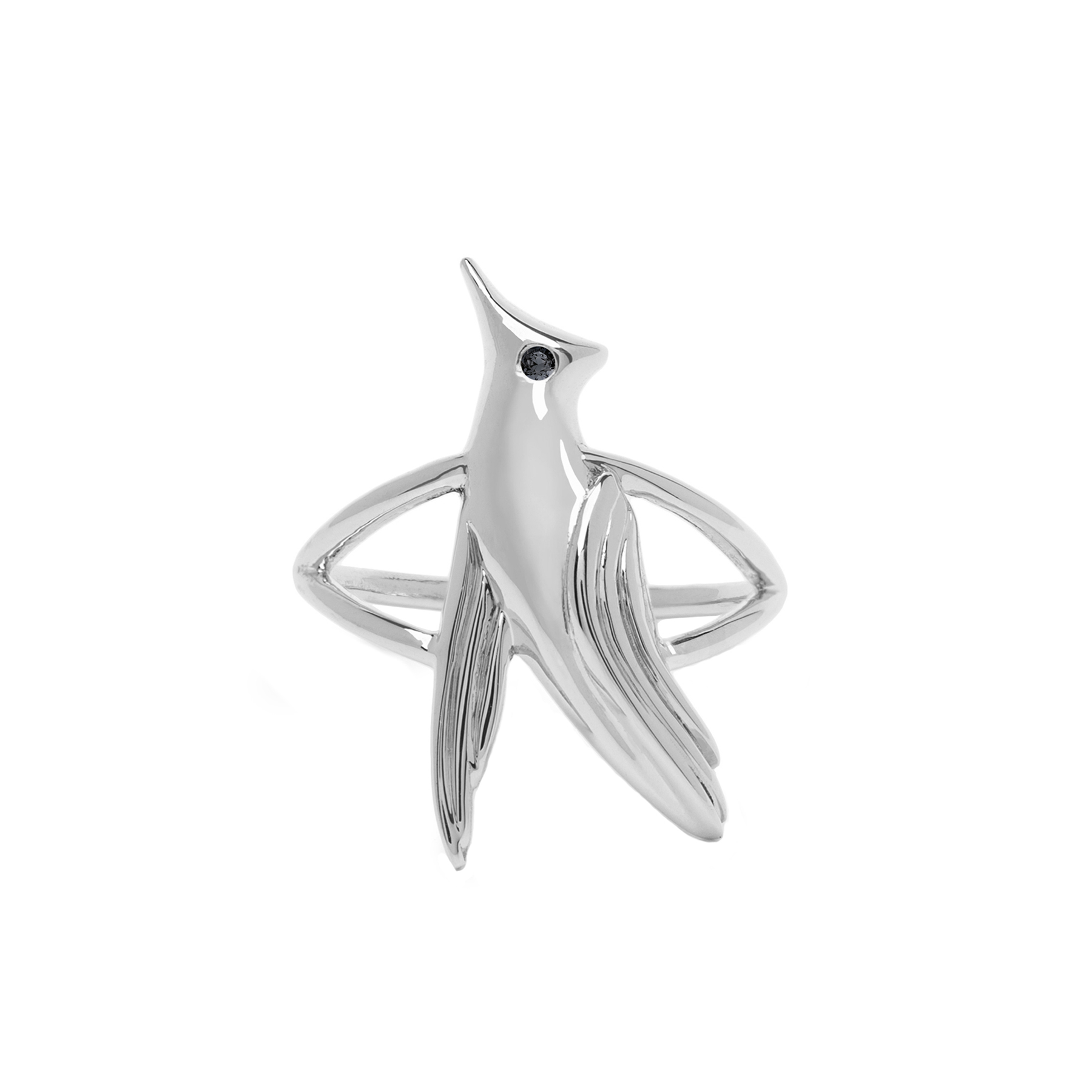 Eos Diamond Sparrow Ring Silver