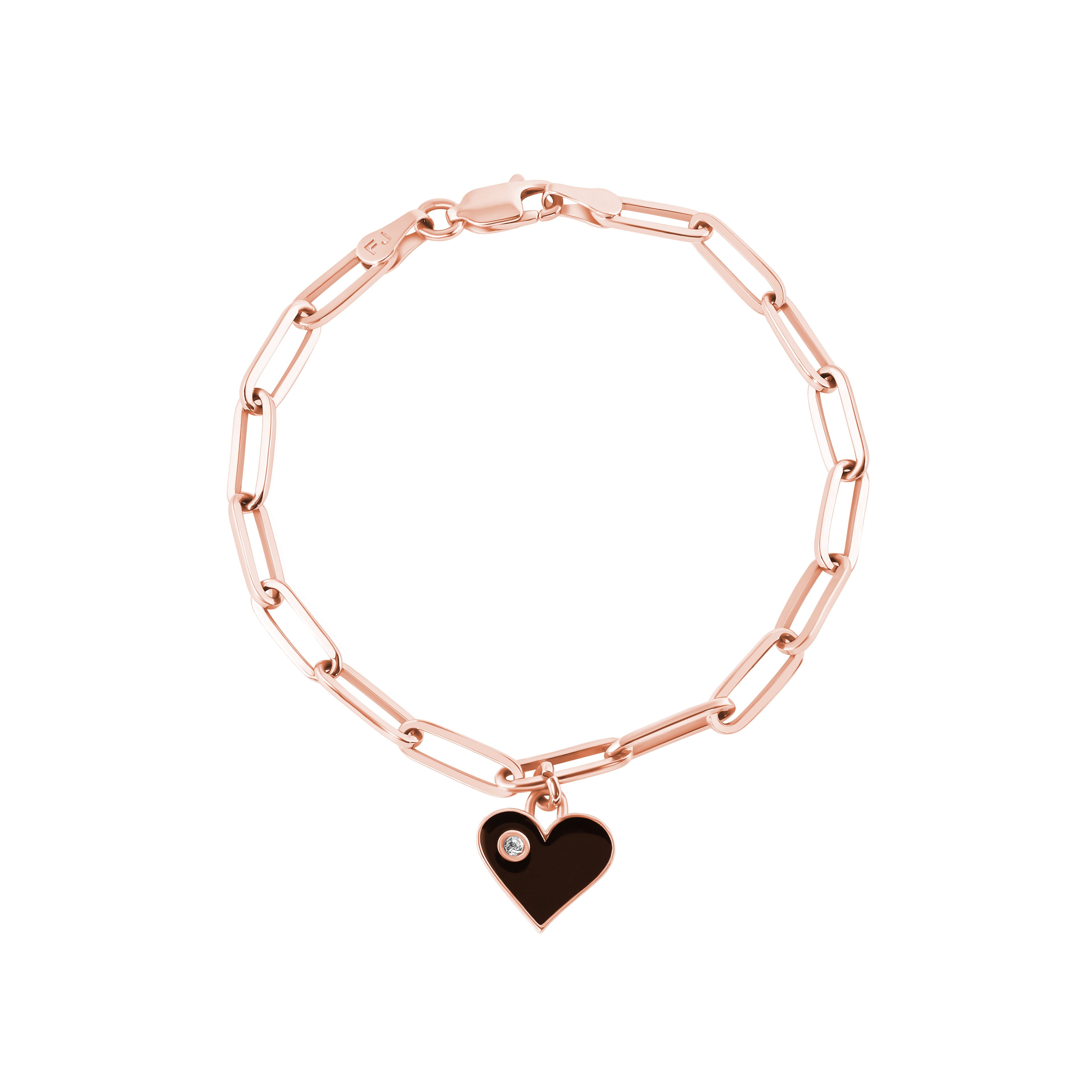 Eros Enamel & Diamond Heart Bracelet