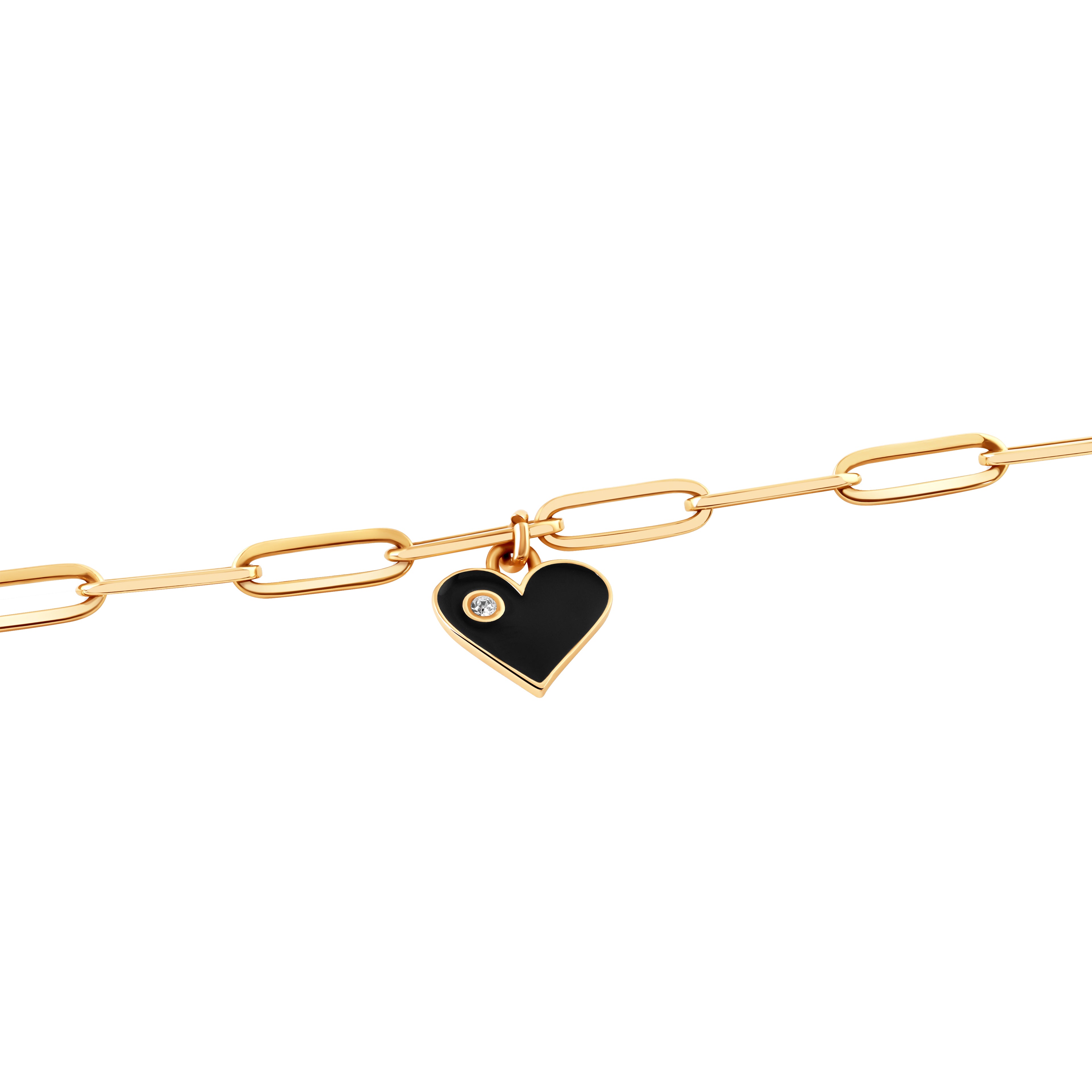 Eros Enamel & Diamond Heart Bracelet