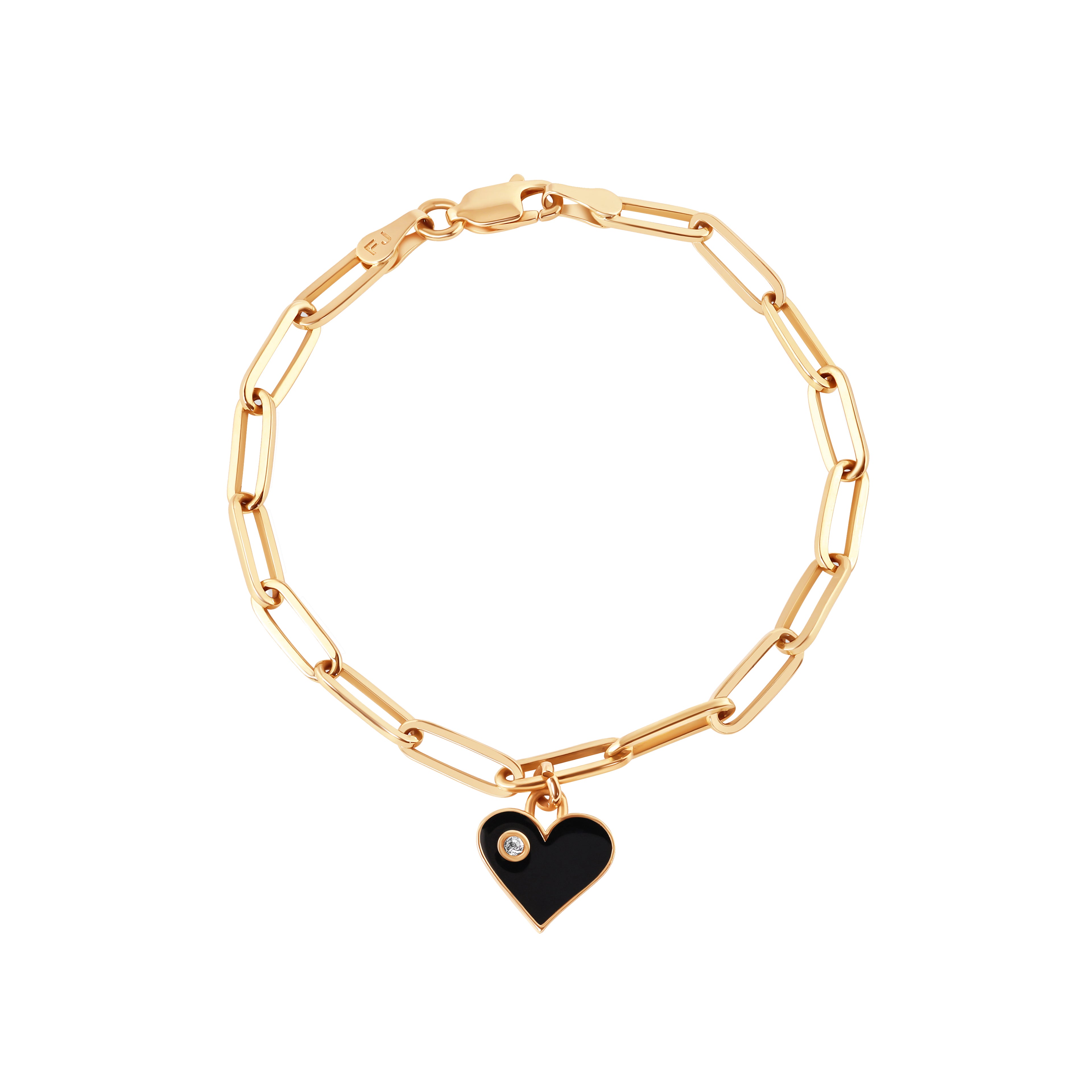 Eros Enamel & Diamond Heart Bracelet