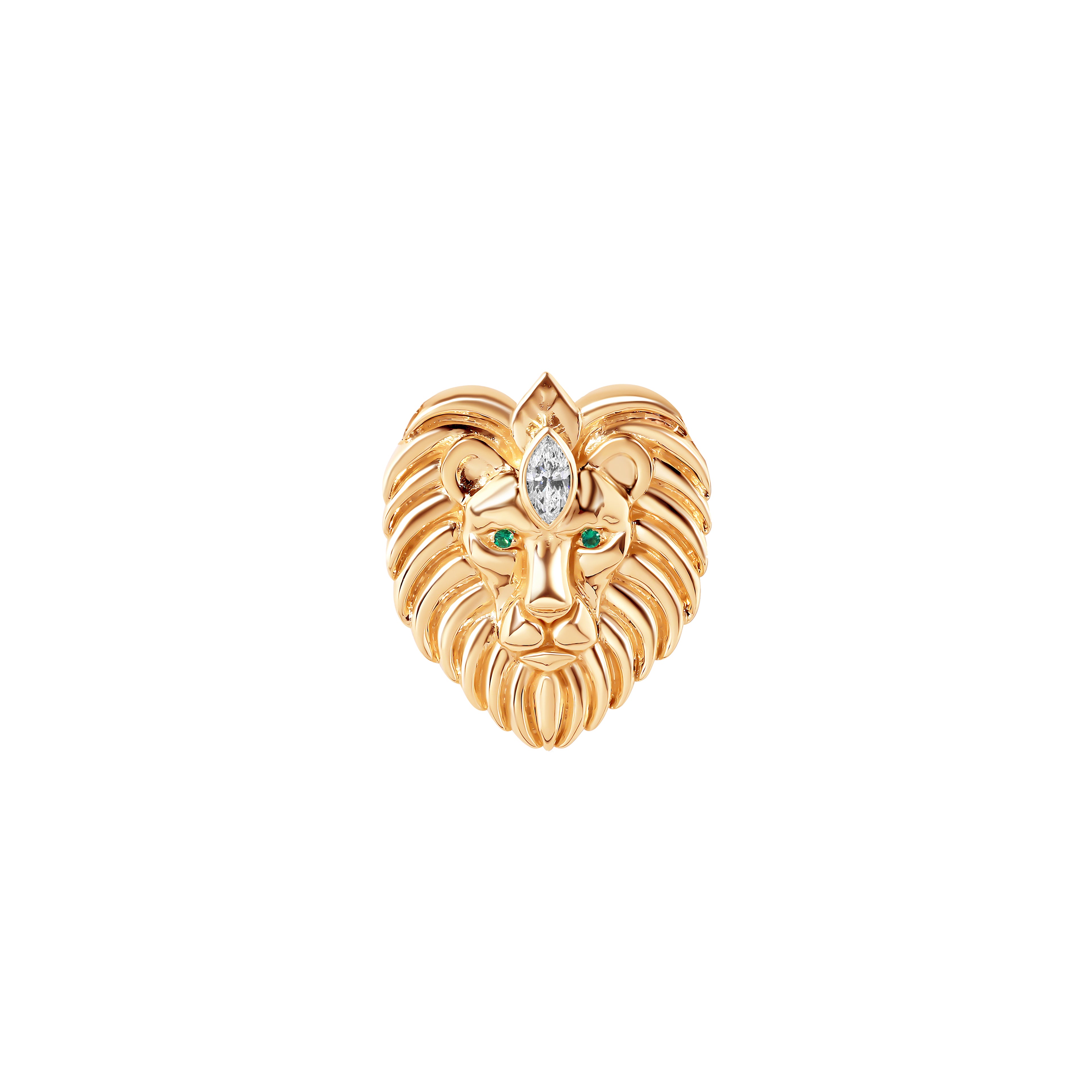 Helios Diamond Lion Earring