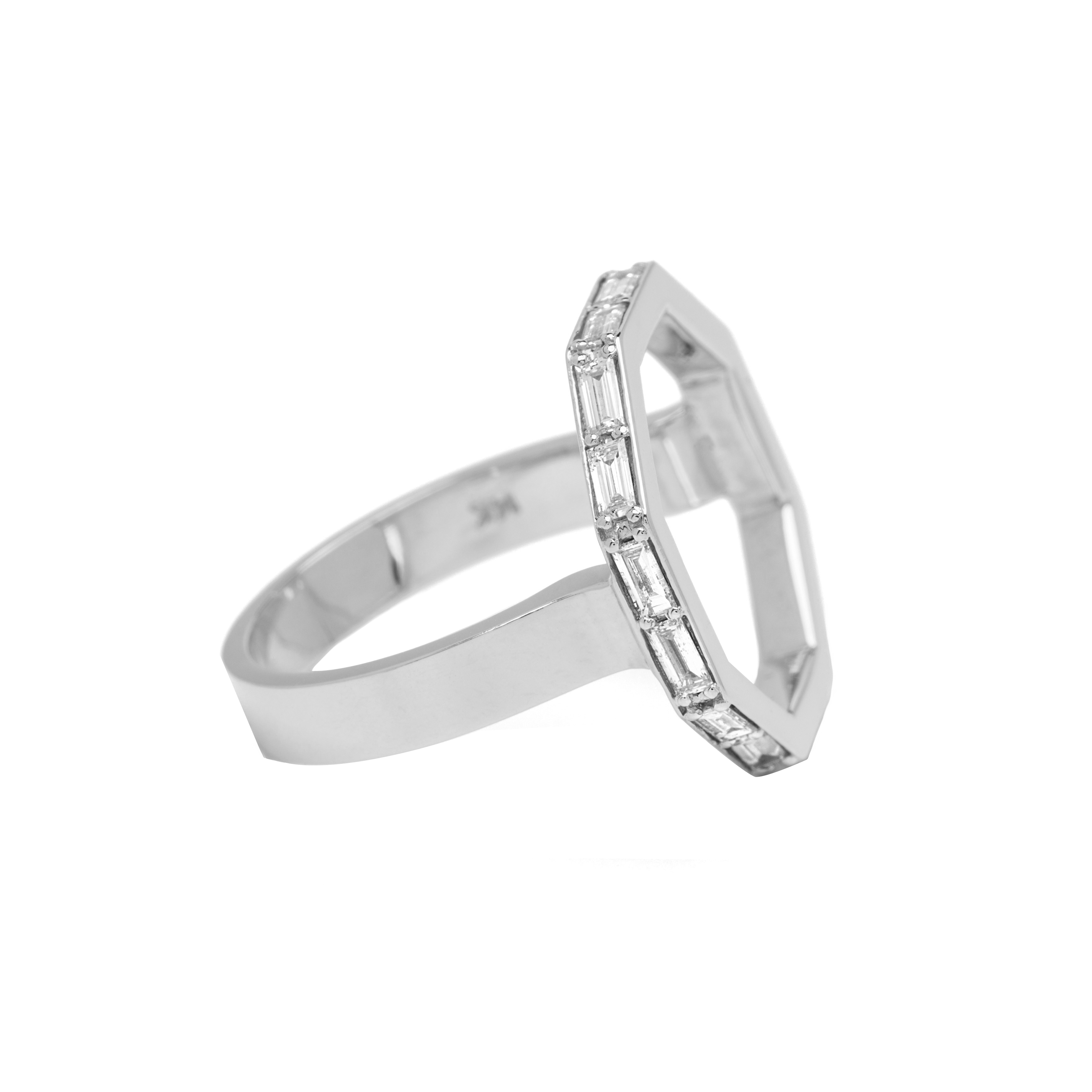 Octagon Diamond Ring