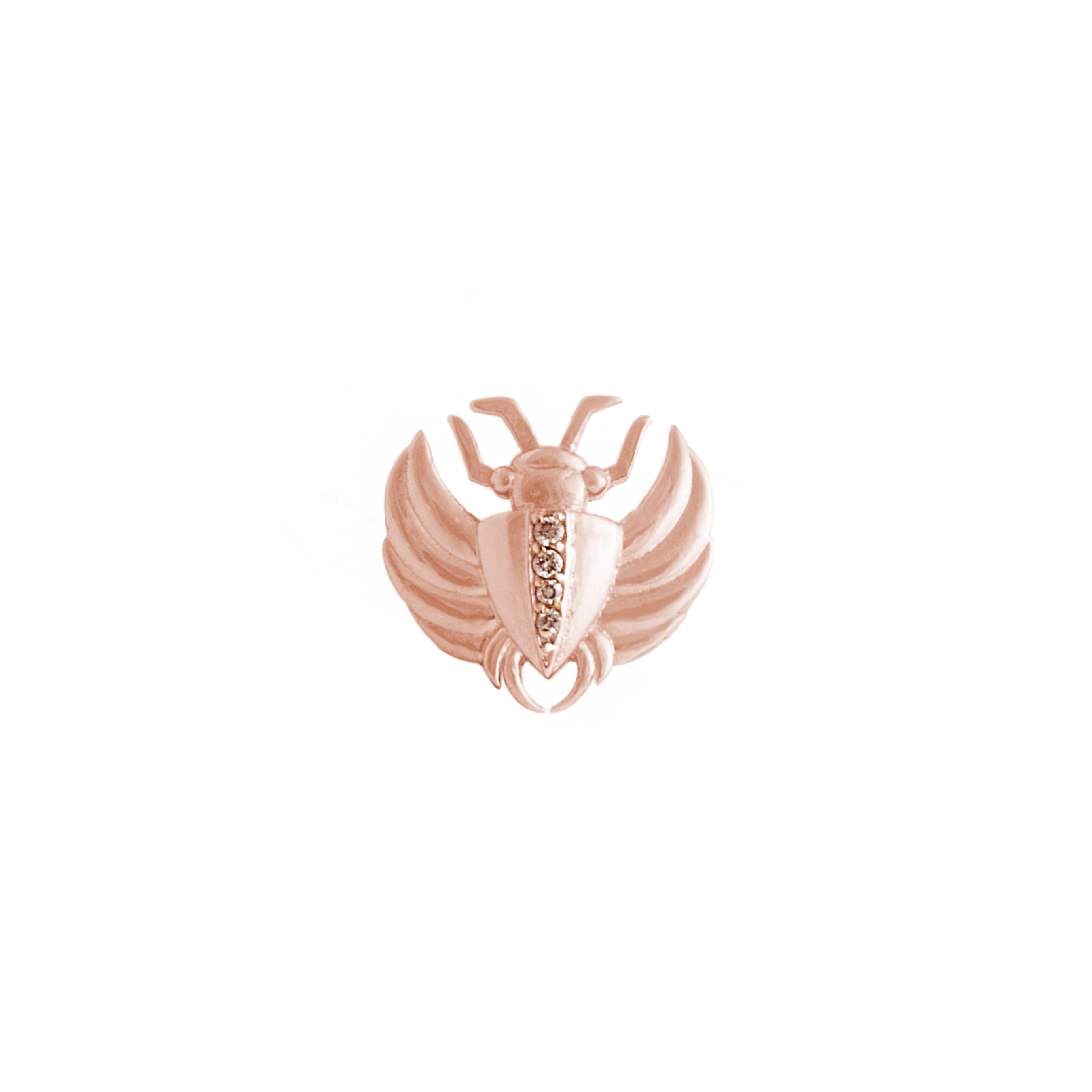 Isis Diamond Scarab Earring