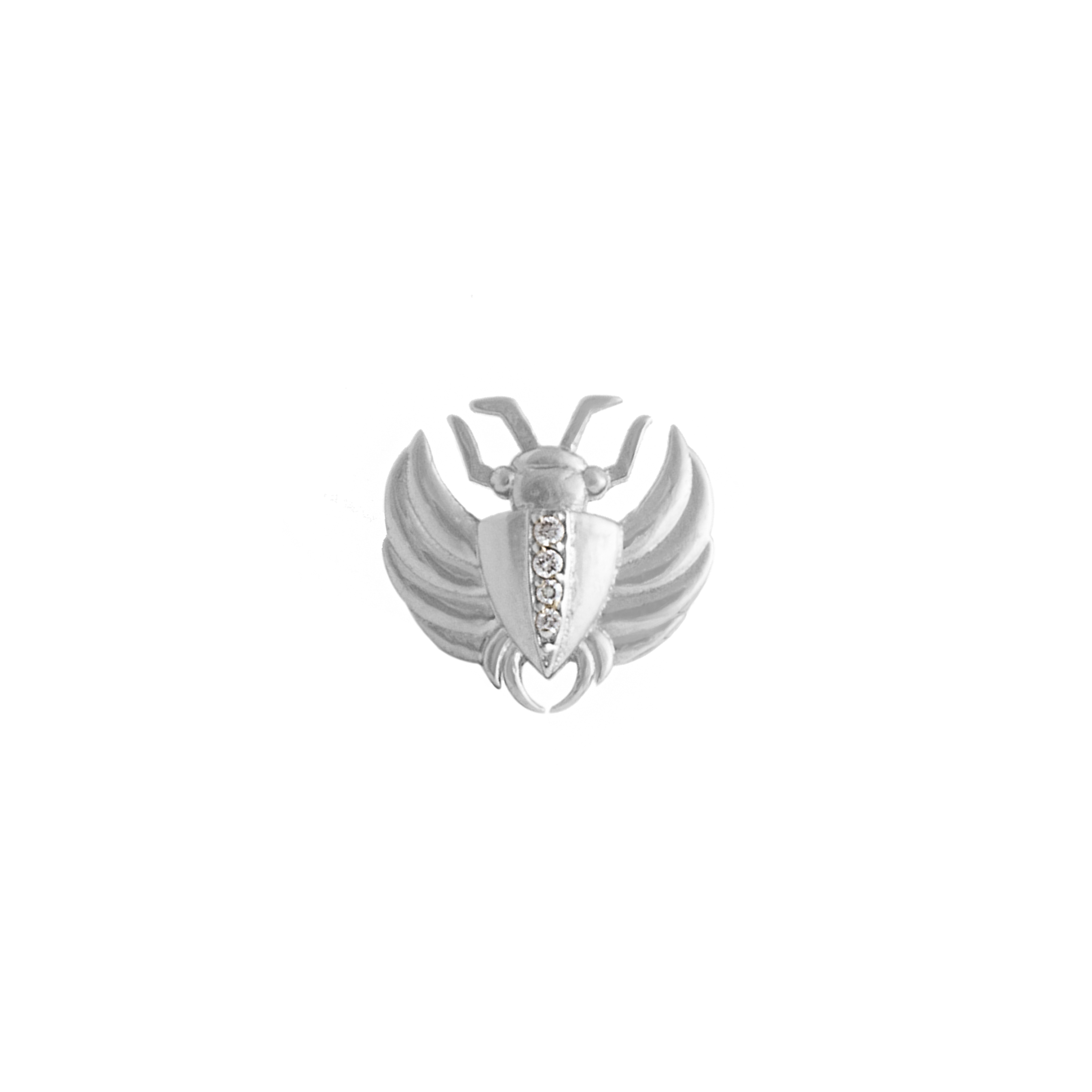 Isis Diamond Scarab Earring