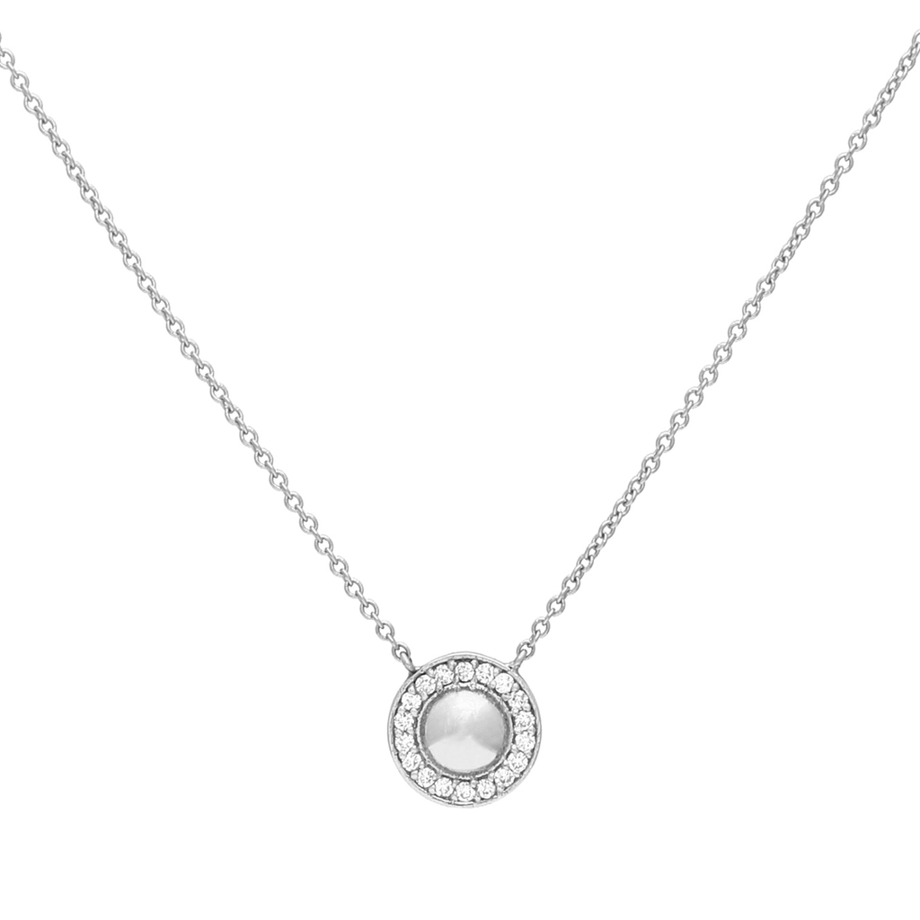 Selene Diamond Necklace Silver