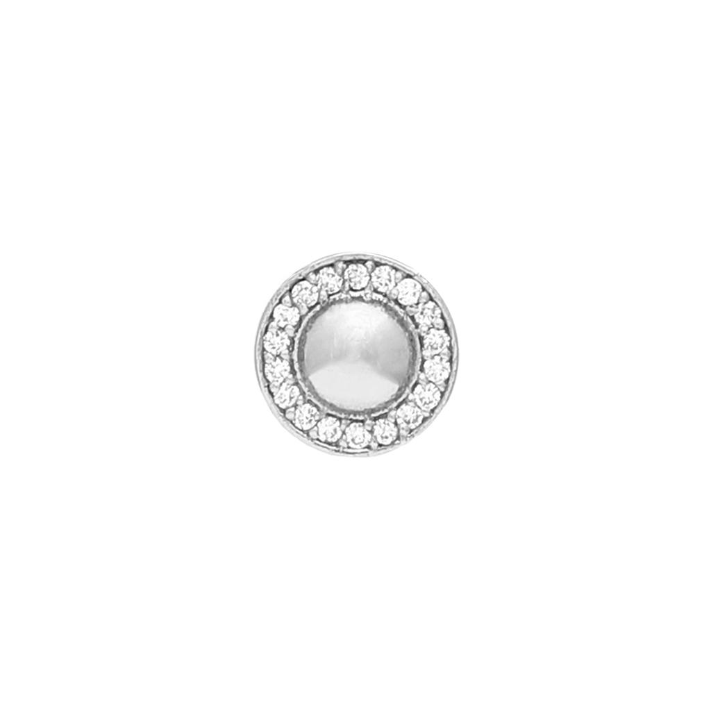 Selene Diamond Stud Earring Silver