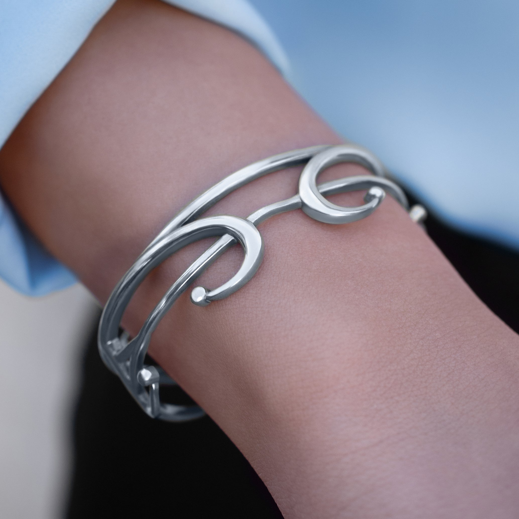 Athena Wrist Cuff Silver