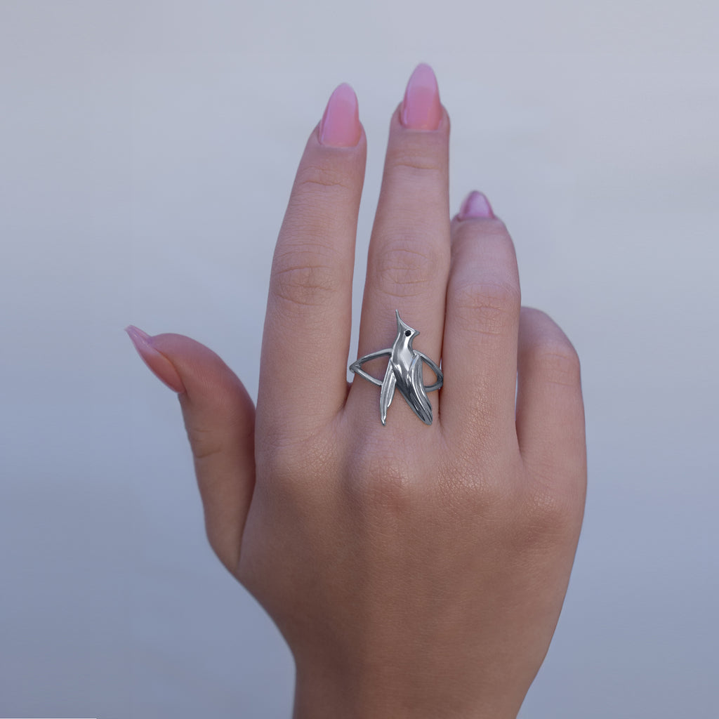 Eos Diamond Sparrow Ring Silver