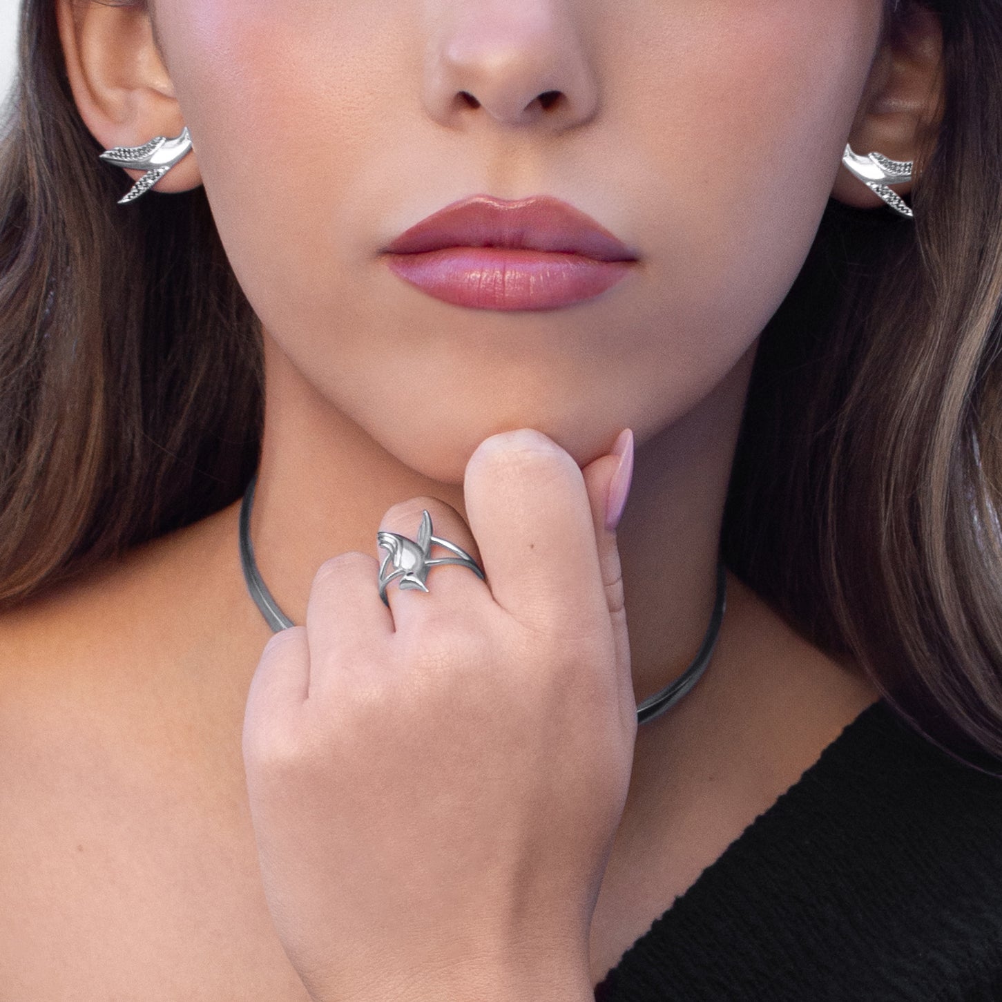Eos Diamond Sparrow Earring Silver